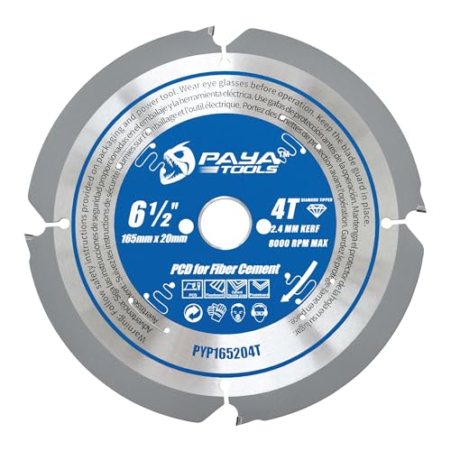 PAYA PCD Kreissägeblatt Ø 165 mm x 20 mm 4 Zähne Diamant-Kreissägeblatt Sägen Heimwerken Polykristalliner Diamant bestückt für Faserzementplatten,Beton Harte Materialien etc. PY165204T PAYA PCD Kreissägeblatt Ø 165 mm x 20 mm 4 Zähne Diamant-Kreissägeblatt Sägen Heimwerken Polykristalliner Diamant bestückt für Faserzementplatten,Beton Harte Materialien etc. PY165204T von PAYA TOOLS