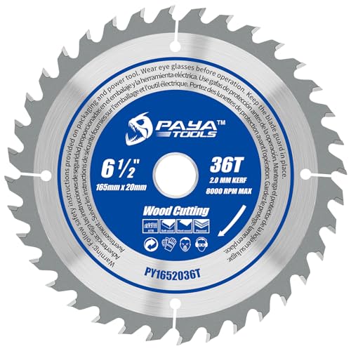 PAYA TCT Kreissägeblatt Ø 165 mm x 20 mm 36 Zähne Kreissäge Zubehör Sägen Heimwerken Schneiden Brennholz Für Paletten, Holz mit Nägeln etc. PY1652036T PAYA TCT Kreissägeblatt Ø 165 mm x 20 mm 36 Zähne Kreissäge Zubehör Sägen Heimwerken Schneiden Brennholz Für Paletten, Holz mit Nägeln etc. PY1652036T von PAYA TOOLS