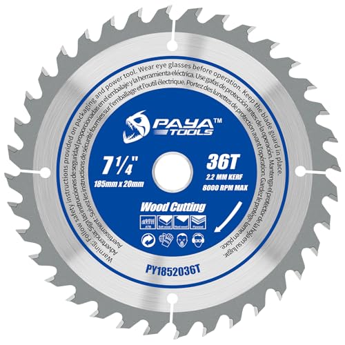 PAYA TCT Kreissägeblatt Ø 185 mm x 20 mm 36 Zähne Kreissäge Zubehör Sägen Heimwerken Schneiden Brennholz Für Paletten, Holz mit Nägeln etc. PY1852036T PAYA TCT Kreissägeblatt Ø 185 mm x 20 mm 36 Zähne Kreissäge Zubehör Sägen Heimwerken Schneiden Brennholz Für Paletten, Holz mit Nägeln etc. PY1852036T von PAYA TOOLS