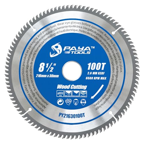 PAYA TCT Kreissägeblatt Ø 216 mm x 30 mm 100 Zähne Kreissäge Zubehör Sägen Heimwerken Schneiden Brennholz Für Paletten, Holz etc. PY21630100T PAYA TCT Kreissägeblatt Ø 216 mm x 30 mm 100 Zähne Kreissäge Zubehör Sägen Heimwerken Schneiden Brennholz Für Paletten, Holz etc. PY21630100T von PAYA TOOLS