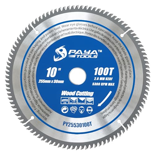 PAYA TCT Kreissägeblatt Ø 255 mm x 30 mm 100 Zähne Kreissäge Zubehör Sägen Heimwerken Schneiden Brennholz Für Paletten, Holz etc. PY25530100T PAYA TCT Kreissägeblatt Ø 255 mm x 30 mm 100 Zähne Kreissäge Zubehör Sägen Heimwerken Schneiden Brennholz Für Paletten, Holz etc. PY25530100T von PAYA TOOLS