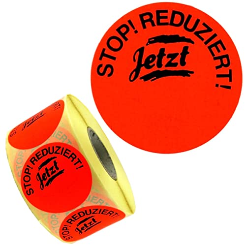 1.000 Aktionsetiketten/Rabattetiketten mit Aufdruck STOP REDUZIERT, leuchtrot permanent 50mm 1 Rolle 1.000 Aktionsetiketten/Rabattetiketten mit Aufdruck STOP REDUZIERT, leuchtrot permanent 50mm 1 Rolle von PB-Onlinehandel