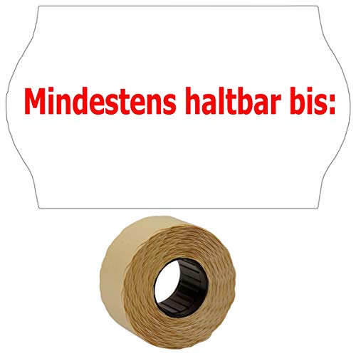 1.000 Etiketten 32x19mm Druck MITTIG "Mindestens haltbar bis" permanent (1 Rolle) | PB-Onlinehandel von PB-Onlinehandel