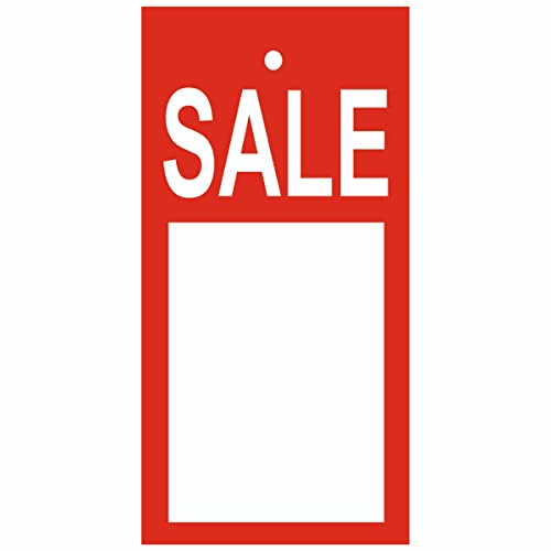 500 Kartonetiketten, 40x80mm, einzeln geschnitten, "SALE" | PB-Onlinehandel von PB-Onlinehandel