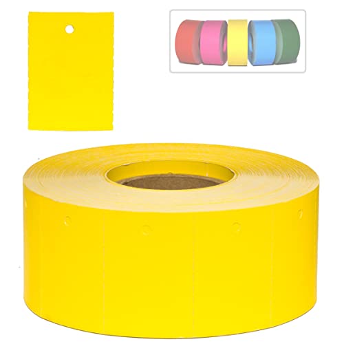 Kartonetiketten in Gelb unbedruckt, 30x45mm auf Rolle, 1 Rolle = 1.000 Etiketten von PB-Onlinehandel