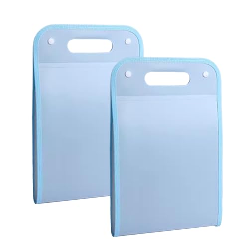 Ordner-Organisator, Expanding File Folder, Organizer 2er-Pack 13 Taschen A4 Mehrfarbig(Blue) von PBDEIOEOE