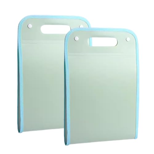 Ordner-Organisator, Expanding File Folder, Organizer 2er-Pack 13 Taschen A4 Mehrfarbig(Green) von PBDEIOEOE
