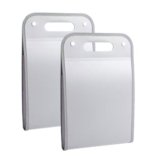 Ordner-Organisator, Expanding File Folder, Organizer 2er-Pack 13 Taschen A4 Mehrfarbig(Grey) von PBDEIOEOE