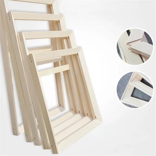 PBDEIOEOE Bilderrahmen, 1pc Kiefer Holz Foto Rahmen for Leinwand Öl Malerei DIY Poster Display(40x40cm) von PBDEIOEOE