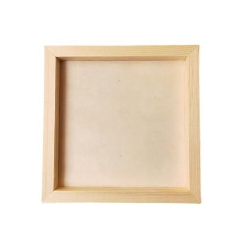 PBDEIOEOE Bilderrahmen, DIY Holz Foto Und Ton Handwerk Bild Rahmen Kinder Geschenk Desktop Ornament Mehrere Größen(15x15cm) von PBDEIOEOE