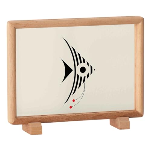 PBDEIOEOE Bilderrahmen, Doppelseitiger transparenter Bilderrahmen aus Acryl und Holz - 6/7/8 Zoll([Magnetic] Wood Color,6 inches [horizontal]) von PBDEIOEOE