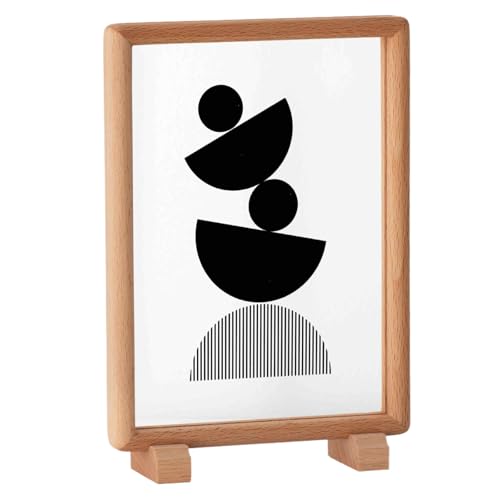 PBDEIOEOE Bilderrahmen, Doppelseitiger transparenter Bilderrahmen aus Acryl und Holz - 6/7/8 Zoll([Magnetic] Wood Color,8 inches [Vertical]) von PBDEIOEOE