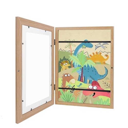 PBDEIOEOE Bilderrahmen, Holz A4 Kunst Rahmen Veränderbar Display Kinder Home Office Multicolor Mehrere Größen(Wood 1pc Frame) von PBDEIOEOE