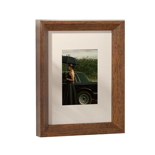 PBDEIOEOE Bilderrahmen, Holz-Foto-Bild-Poster-Rahmen, Mehrfarbig, 15 x 10 cm(Walnut) von PBDEIOEOE
