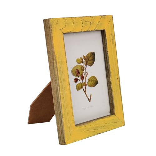 PBDEIOEOE Bilderrahmen, Holz-Fotorahmen, Mehrfarbig, Heimdekoration(Yellow) von PBDEIOEOE
