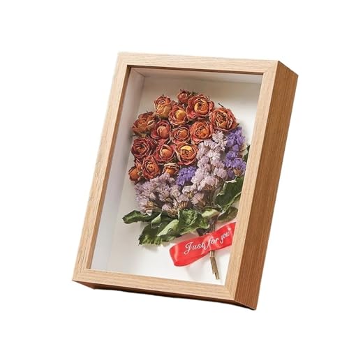 PBDEIOEOE Bilderrahmen, Schattenbox aus Holz, Bilderrahmen, Probenhalter, 5 cm Tiefe, Mehrfarbig, mehrere Größen, 2 Stück(Original,7inch(17.8x17.8x5cm)) von PBDEIOEOE