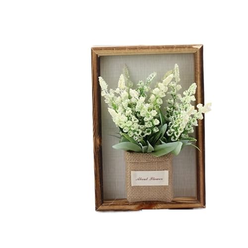 PBDEIOEOE Bilderrahmen, Simulierte Blume Foto Rahmen Holz Kunststoff 15,5x7,5 x23cm Multicolor Wand Hängen Bilderrahmen(1) von PBDEIOEOE