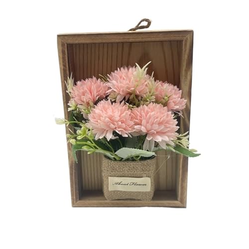PBDEIOEOE Bilderrahmen, Simulierte Blume Foto Rahmen Holz Kunststoff 15,5x7,5 x23cm Multicolor Wand Hängen Bilderrahmen(11) von PBDEIOEOE