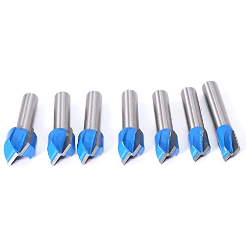 1/16 stücke 8mm Reinigung Unten Gravur Bit Vhm Router Holzbearbeitung Werkzeuge CNC Fräser Schaftfräser for Holz(16PCS) von PBNANHGZZ