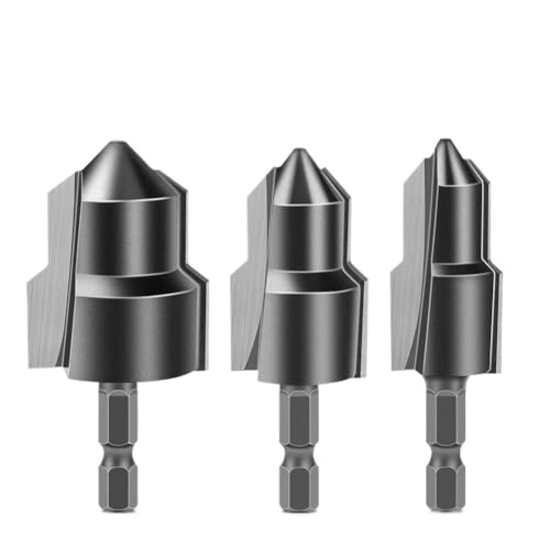 1/3-teiliges PPR-Hebewerkzeug, Stufenbohrer mit Wolframstahlklinge, Wasserrohr-Verbindungswerkzeug Sechskantschaft 20/25/32 mm, vollständig offener Prozess(3Pcs) von PBNANHGZZ