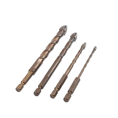 1/5 stücke 3/4/5/6/8/10/12mm Kreuz Hex Fliesen Bits Keramik Glas Beton Loch Säge Legierung Dreieck Bohrer(5PCS(6681012mm)) von PBNANHGZZ