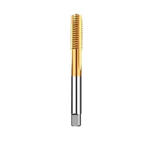 1 Stück M3-M12 M35 Kobalt-HSS-Gewindebohrer mit Titanbeschichtung for Edelstahlmetall gerader Nut/Spitze/Spiralgewindebohrer(Straight,M3x0.5) von PBNANHGZZ