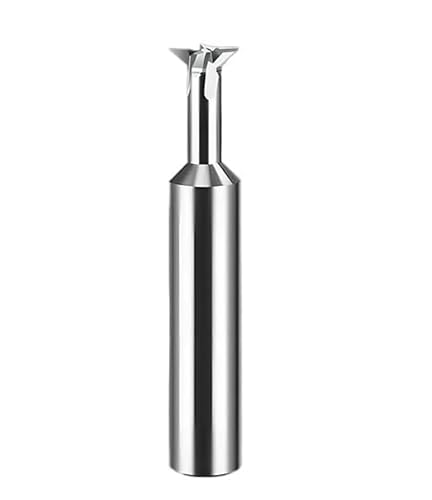 1 stück Hartmetall-Schwalbenschwanzfräser 30 45 60 75 Grad CNC-Werkzeug for die Metallbearbeitung Wolframstahl-Schaftfräser Fasenfräser(60 degree/Uncoated,D1.5x50L) von PBNANHGZZ