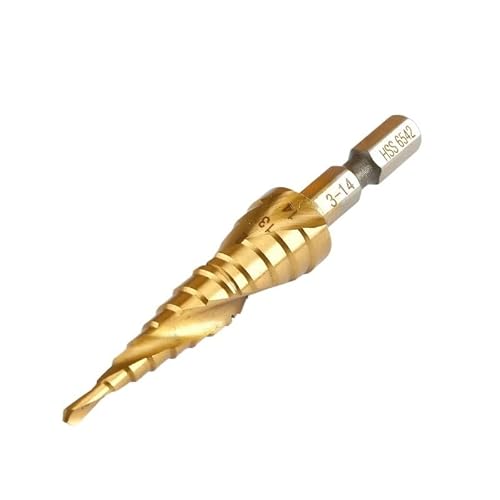 1 stück M35 Kobalt/6542 Spiral-Stufenbohrer Stücke Sechskant-Pagodenbohrer Kegelschneidwerkzeuge Holz Metall Loch Edelstahl Gewindeschneiden(5-27mm M35 Cobalt) von PBNANHGZZ