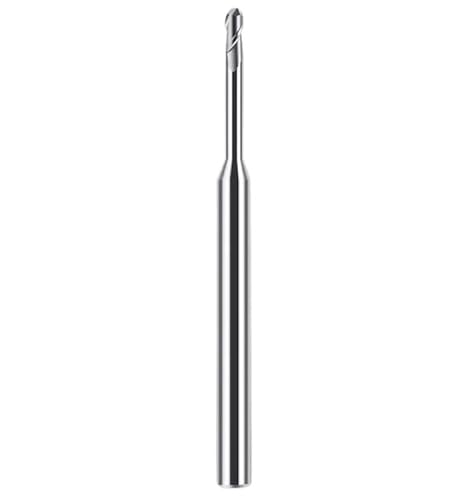 1 stück R0.1-R1.5 Hartmetall-Mikrokugelfräser Langhals CNC-Maschine Kleines Mini-Rillenfräser-Werkzeug for Stahlmetall(R0.75x10H) von PBNANHGZZ