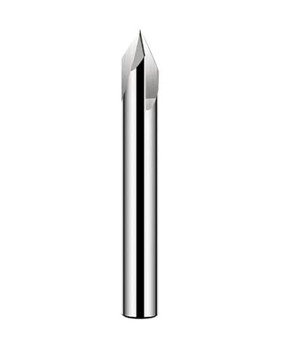 1pc Hartmetall-Fräser Entgraten Kanten V Grove Router 120 Grad 3 Flöten Wolfram Solide Stahl Anfasen Mühle(120 Degree/Uncoated,12x75Lx3F) von PBNANHGZZ