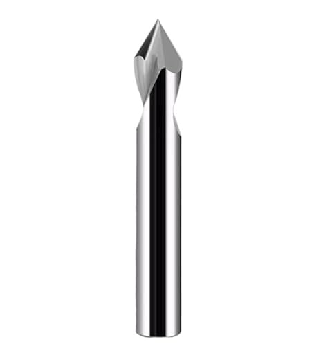 1pc Hartmetall-Punktbohrer 60 90 120 Grad CNC Anfasen Bohren Führungswerkzeug Wolfram Stahl Lage Zentrum Metall(Uncoated/10x75L,120 Degree) von PBNANHGZZ