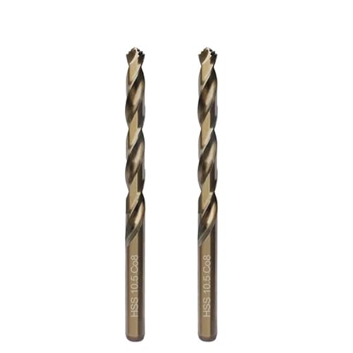 2/13/19 stücke M42 8% Kobalt Twist Bohrer Bits for Edelstahl Und Harte Metall(10.5mm 2Pcs) von PBNANHGZZ