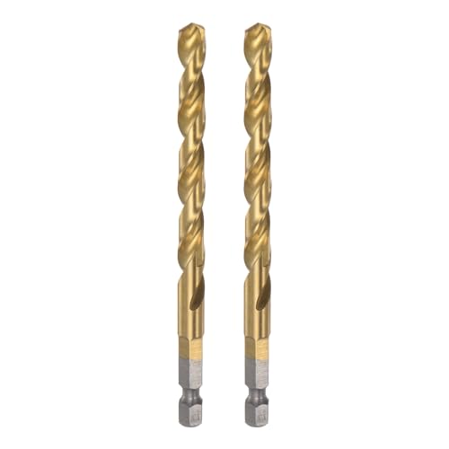 2-10 stücke 1,5-13mm Titan Bohrer Bits 1/4 "Sechskantschaft M35 High Speed ​​Stahl Twist Bit Vollständig boden for Holz(3.2mm 6pcs) von PBNANHGZZ