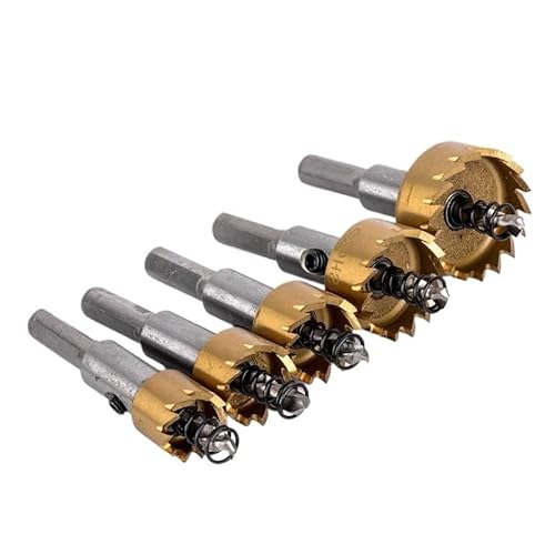 5 STÜCKE 16/18,5/20/25/30mm HSS Bohrer Lochsäge Set Edelstahl Metalllegierung von PBNANHGZZ