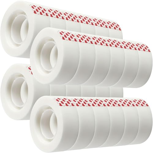 PCKPGON 24 Rollen unsichtbares Klebeband, mattes Finish, durchscheinendes Klebeband, Nachfüllpackungen für Spender, 1,9 x 2,5 cm, entwickelt für die Reparatur von Korrektur und Beschriftung PCKPGON 24 Rollen unsichtbares Klebeband, mattes Finish, durchscheinendes Klebeband, Nachfüllpackungen für Spender, 1,9 x 2,5 cm, entwickelt für die Reparatur von Korrektur und Beschriftung von PCKPGON