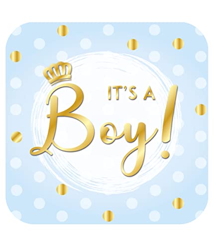 PD-Party 7019605 Party Dekoration Signs | Karton Zeichen | Fenster Dekoration - Special - It's A Boy, Mehrfarbig, 50cm Länge x 50cm Breite x 0.2cm Höhe von PD-Party