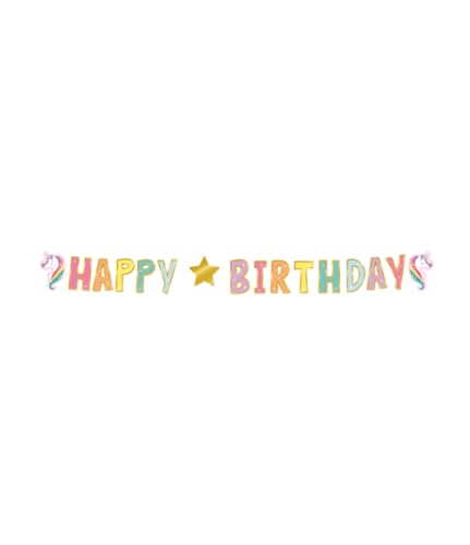 PD-Party: Happy Birthday Girlande - Happy Birthday Banner im Einhorn Desgin für Jungen & Mädchen - Geburtstagsgirlande für Kinder jeden Alters - Bunte Geburtstagsgirlande - 250x17 cm PD-Party: Happy Birthday Girlande - Happy Birthday Banner im Einhorn Desgin für Jungen & Mädchen - Geburtstagsgirlande für Kinder jeden Alters - Bunte Geburtstagsgirlande - 250x17 cm von PD-Party