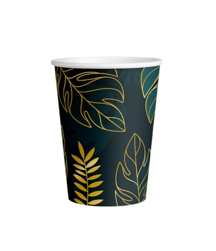 PD-Party 7120001 Glücklich Partei Tassen | Spezielles Thema | Tisch Dekoration – Leaves, Mehrfarben, 7.5cm Länge x 7.5cm Breite x 9cm Höhe PD-Party 7120001 Glücklich Partei Tassen | Spezielles Thema | Tisch Dekoration – Leaves, Mehrfarben, 7.5cm Länge x 7.5cm Breite x 9cm Höhe von PD-Party
