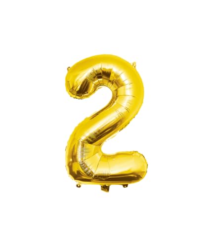 PD-Party Folienballon Zahl 2-86cm - Gold - Classy party für Geburtstag, Jubiläum, Hochzeit oder andere besondere Feier - Ziffernballons - Zahlenballons - Geburtstagdeko PD-Party Folienballon Zahl 2-86cm - Gold - Classy party für Geburtstag, Jubiläum, Hochzeit oder andere besondere Feier - Ziffernballons - Zahlenballons - Geburtstagdeko von PD-Party