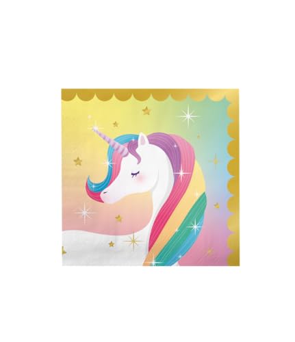 PD-Party: 16 Stück Einhorn Servietten - Party Deko für Geburtstage und Parties - Perfekt für jeden Kindergeburtstag - Liebevolle Einhorn Geburtstag Deko für Mädchen - Einhorn Geburtstag - 16x16 cm PD-Party: 16 Stück Einhorn Servietten - Party Deko für Geburtstage und Parties - Perfekt für jeden Kindergeburtstag - Liebevolle Einhorn Geburtstag Deko für Mädchen - Einhorn Geburtstag - 16x16 cm von PD-Party