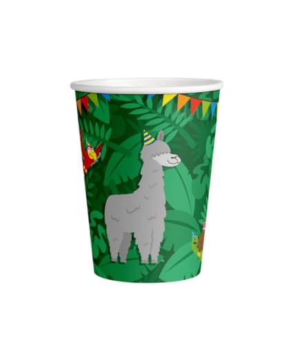 PD-Party: Pappbecher im Jungle-Design 8 Stück - Partygeschirr für jeden Geburtstag, Feier oder Party - Einwegbecher für Jungen & Mädchen - Partybecher für Kindergeburtstage - 7,5 x 7,5x 9 cm PD-Party: Pappbecher im Jungle-Design 8 Stück - Partygeschirr für jeden Geburtstag, Feier oder Party - Einwegbecher für Jungen & Mädchen - Partybecher für Kindergeburtstage - 7,5 x 7,5x 9 cm von PD-Party