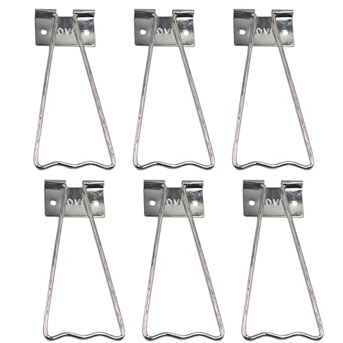 PDETVEO 6 x 11 cm Eisen-Staffelei-Rückständer, robuste Bilderrahmenstütze, robustes Metall-Foto-Display-Ständer-Set mit Schrauben (Silber) von PDETVEO