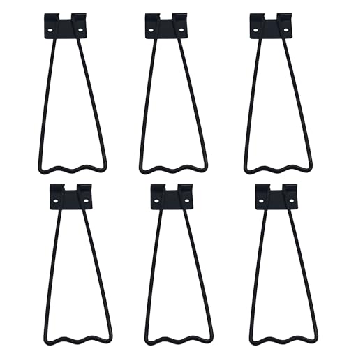 PDETVEO 6 x 15 cm Eisen-Staffelei-Rückständer, robuste Bilderrahmenstütze, robustes Metall-Foto-Display-Ständer-Set mit Schrauben (schwarz) von PDETVEO