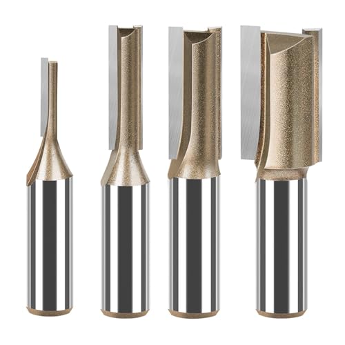 1/2 Zoll Schaft Gerader Fräser Einzel-Doppelflöte Bit Wolframkarbid Fräser Holzbearbeitungswerkzeug(19mm) von PDFEswm