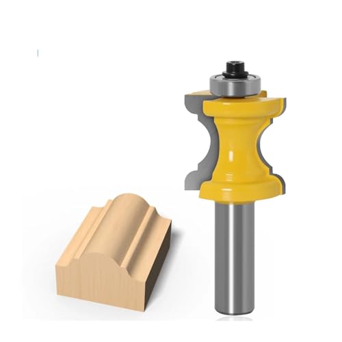 1 STÜCK 1/2 Zoll 12 mm, 6 mm, 8 mm Schaft Bullnose mit Perlensäulen-Fräser Linienmesser Holzbearbeitungsschneider Zapfenschneider for Holzbearbeitungswerkzeug(8mm shank) von PDFEswm