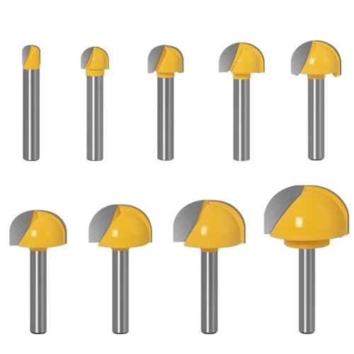 1 Stück CNC-Vollhartmetall-Rundkopfbohrer mit 6 mm Schaft(9pcs 6mm shank) von PDFEswm