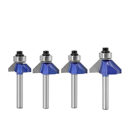 6-mm-Schaft 45-Grad-Fase-Fräser Der hochwertige Kantenformungs-Fase-Fräser for die Holzbearbeitung for Holzbohrer(4PCS) von PDFEswm