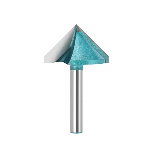 6 mm V-Bohrer, Vollhartmetall-Schaftfräser, Wolframstahl-Fräser for die Holzbearbeitung, 90 120 135 150 Grad(6X32X135) von PDFEswm