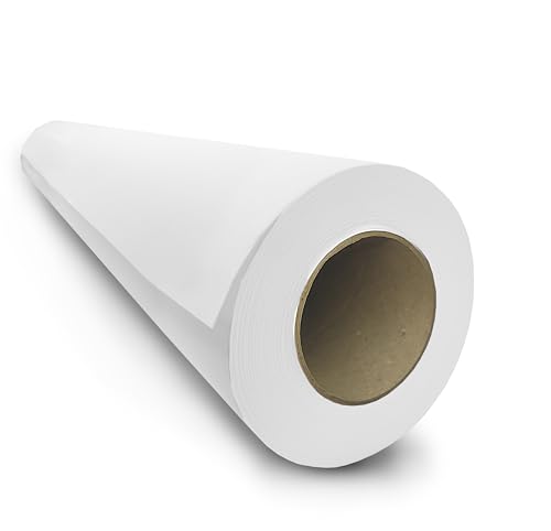 Zeichenpapier Rolle, 50m Weiße Papierrolle, papier CAD Zeichenpapier Rolle, 50m Weiße Papierrolle, papier CAD von PDmedia