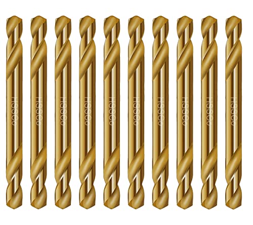 Kobalt-Bohrer-Set 2,5 mm Double End HSS Co M35 Stubby Body Drill Stahl Metall Eisen-10Pcs von PEAK-CUT
